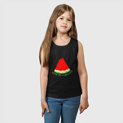 Майка детская хлопок One in a melon, цвет: черный — фото 2