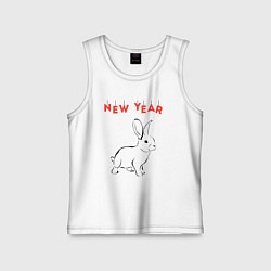 Детская майка New year rabbit