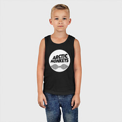 Майка детская хлопок Arctic Monkeys rock, цвет: черный — фото 2