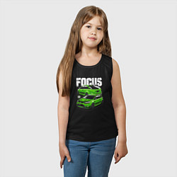 Майка детская хлопок Ford Focus art, цвет: черный — фото 2