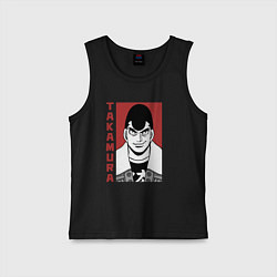 Майка детская хлопок Такамура Сан, цвет: черный