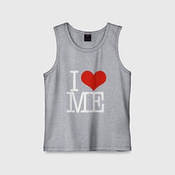 Детская майка I love me