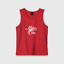 Майка детская хлопок Nuka Cola - Fallout - action, цвет: красный