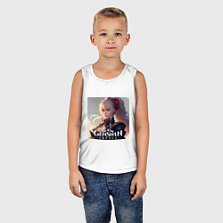 Майка детская хлопок Геншин Импакт, Наганохара Ёимия, цвет: белый — фото 2