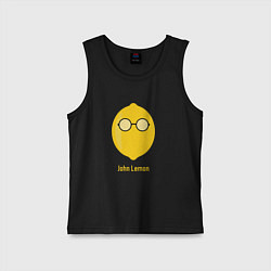 Майка детская хлопок John Lemon, цвет: черный