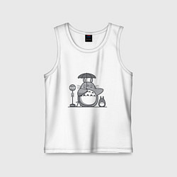 Детская майка Тоторо с зонтиком