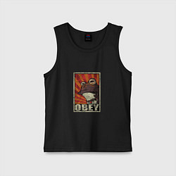 Детская майка Obey frog