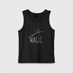 Детская майка Magic надпись и волшебная палка