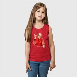 Майка детская хлопок Ленин в пижаме, цвет: красный — фото 2