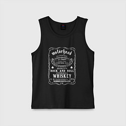 Майка детская хлопок Motorhead в стиле Jack Daniels, цвет: черный