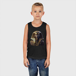 Майка детская хлопок Египетский фараон, цвет: черный — фото 2