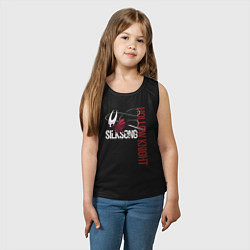 Майка детская хлопок Hollow Knight: Silksong, цвет: черный — фото 2