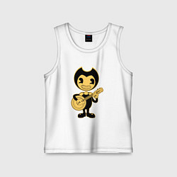 Майка детская хлопок Бенди играет на лютне, цвет: белый