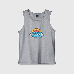 Детская майка Heavy metal саркастично милый