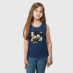 Майка детская хлопок JDM дрифт, цвет: тёмно-синий — фото 2