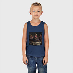 Майка детская хлопок Crusader Kings, цвет: тёмно-синий — фото 2