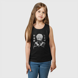 Майка детская хлопок Инумаки Лосось, цвет: черный — фото 2