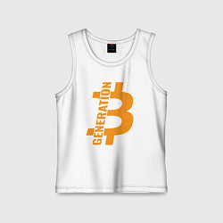 Детская майка Поколение биткоин