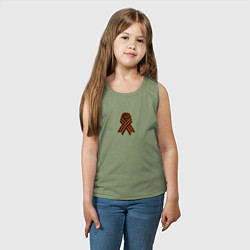 Майка детская хлопок Георгиевская лента, цвет: авокадо — фото 2
