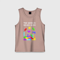 Детская майка Tetris - the game is never over