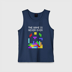 Детская майка Tetris - the game is never over