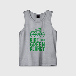 Детская майка Ride for a green planet