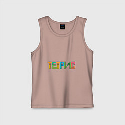 Детская майка Надпись Тетрис