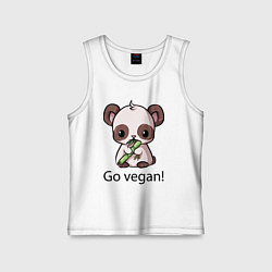 Детская майка Go vegan - motto