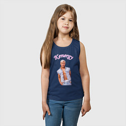 Майка детская хлопок Kenergy, цвет: тёмно-синий — фото 2