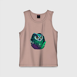 Детская майка Изумрудная сова