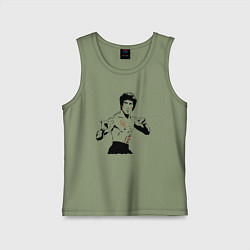 Детская майка Брюс Ли в крови