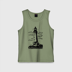 Детская майка Маяк рисунок