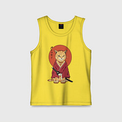 Детская майка Samurai kimono cat