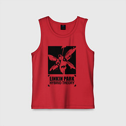 Майка детская хлопок LP Hybrid Theory, цвет: красный