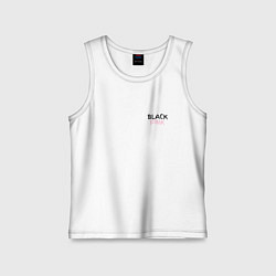 Майка детская хлопок Граффити BlackPink - мини, цвет: белый