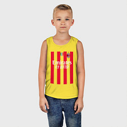 Майка детская хлопок ФК Милан форма 2223 домашняя, цвет: желтый — фото 2