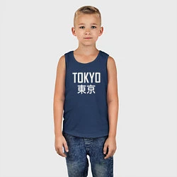 Майка детская хлопок Japan - Tokyo, цвет: тёмно-синий — фото 2