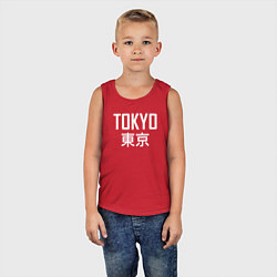 Майка детская хлопок Japan - Tokyo, цвет: красный — фото 2