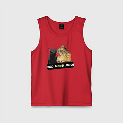 Детская майка Черный и рыжий кот - Mood