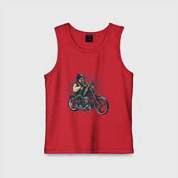 Детская майка Biker red sun