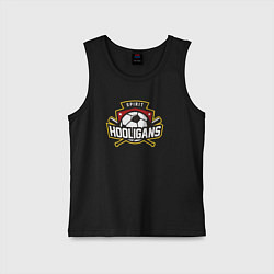 Майка детская хлопок Spirit hooligans, цвет: черный