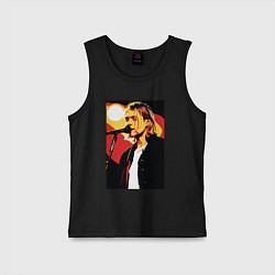 Детская майка Курт Кобейн с микрофоном