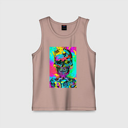 Детская майка Cool skull - pop art - vogue