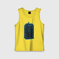 Детская майка Black tardis