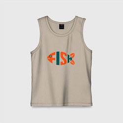 Детская майка Большая рыба