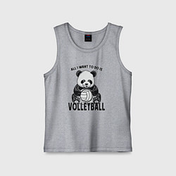 Детская майка Panda volleyball