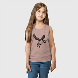Майка детская хлопок Тупик в полёте, цвет: пыльно-розовый — фото 2