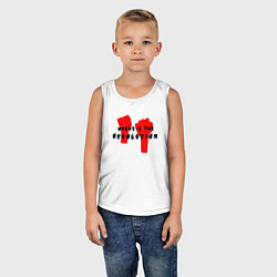Майка детская хлопок Depeche Mode - Revolution mode, цвет: белый — фото 2