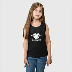 Майка детская хлопок Момаленд лого, цвет: черный — фото 2