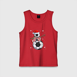 Детская майка Soccer snowman